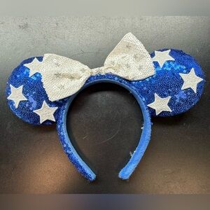 Authentic DisneyBlue Sequin Star Minnie Mouse Ears